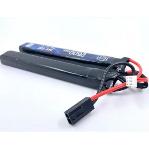 АКБ BlueMAX 7.4V Lipo 2600mAh 20C nunchuck 2x (12.5x21x128) М-серия цевье, приклад